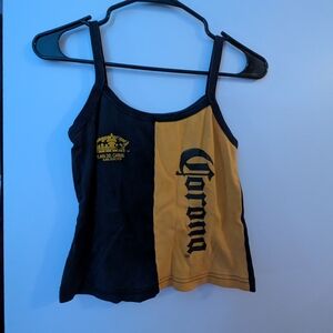 Corona Women's Two-Tone Black and Gold Camisole